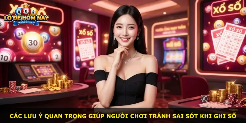 Các lưu ý quan trọng giúp người chơi tránh sai sót khi ghi số