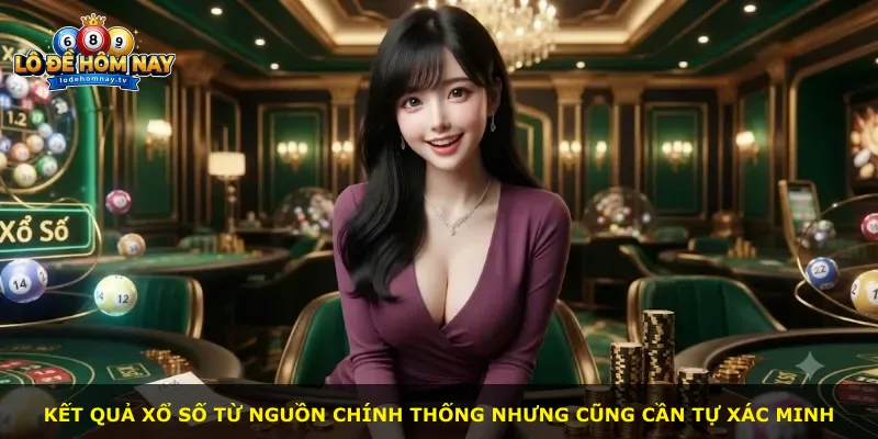 Kết quả xổ số từ nguồn chính thống nhưng cũng cần tự xác minh