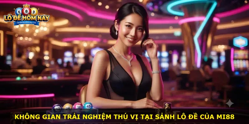 Không gian trải nghiệm thú vị tại sảnh lô đề của Mi88